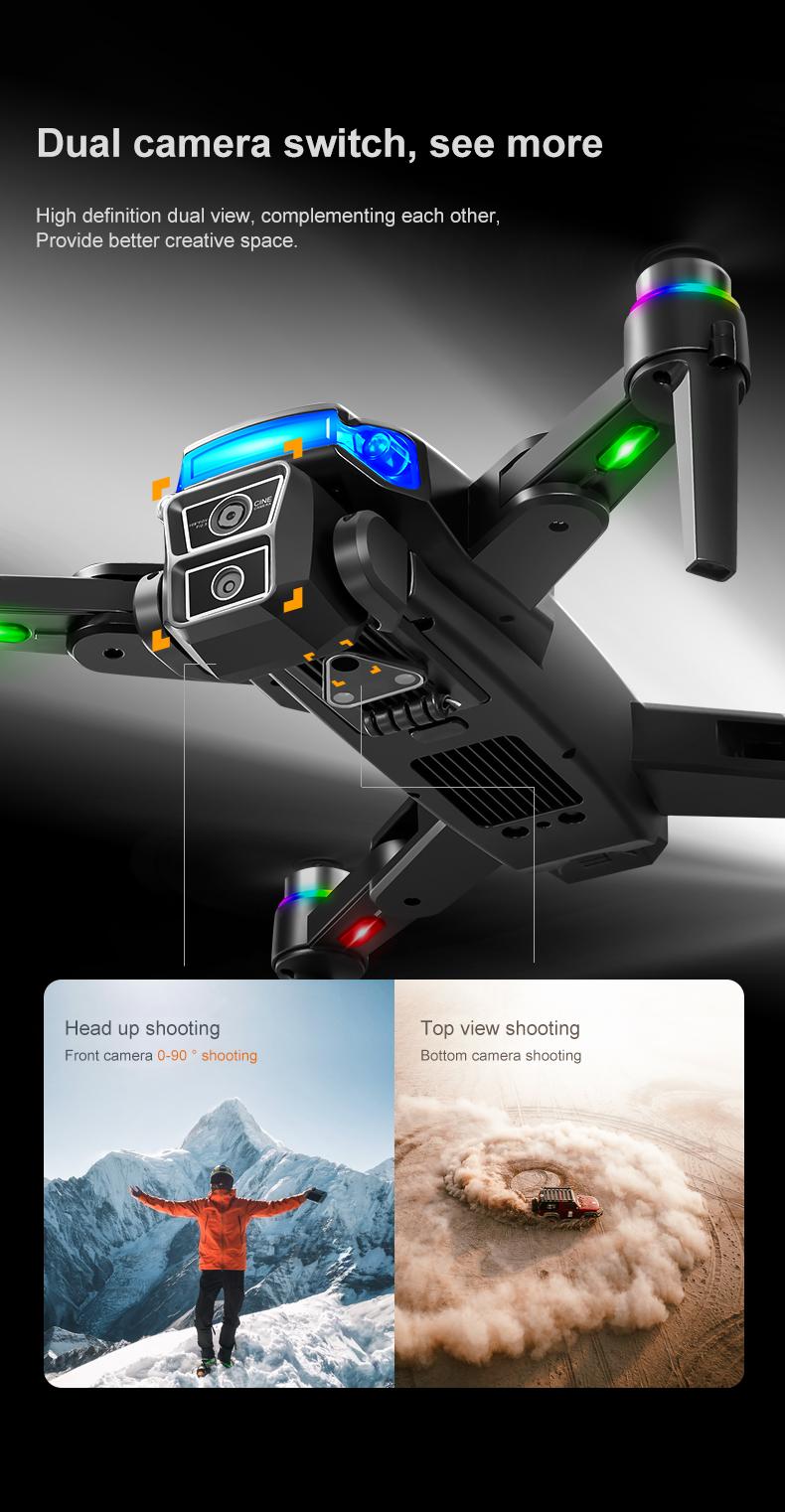 YCMDCGIE 4K GPS Drone with 4.5" Screen Remote - AI Obstacle Avoidance, 40 Min Flight (2 Batteries), 3300ft Range, Brushless Motor Professional Quadcopter
