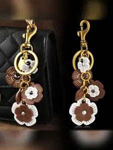 New Zeus Bag Extender Chain, Shoulder Bag Extension Flower Leather Chain Accessory Keychain Wholesale, Decorative Bag or Keychain, Bag Charms