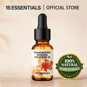 Frankincense Under Eye Oil for Dark Circles & Puffiness,Anti-Aging Eye Serum Oil for Fine Lines & Wrinkles, Lightweight Hydrating Eye Treatment,  Organic Ocular Eye Serum summeressentials