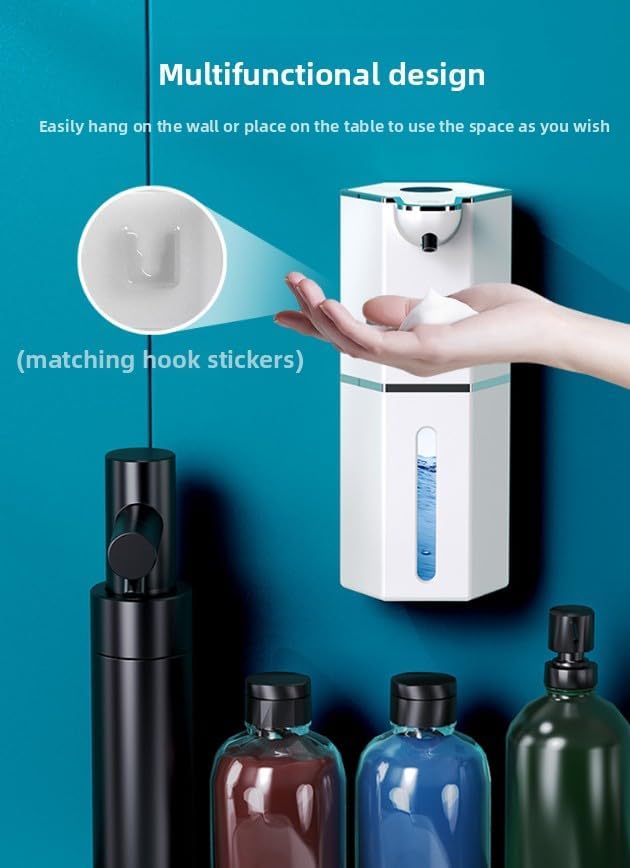 Automatic Foaming Soap Dispenser, 12oz Touchless & USB Rechargeable – 4 Adjustable Levels, Waterproof Sensor Soap Dispenser for Kitchen, Bathroom & Home Essentials