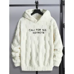 California-Style American Plush Hoodie, Soft Fleece Material, Casual Wear for Men & Women, Perfect for Fall & Winter