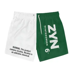 ZYN Wintergreen Hawaiian Short Swim Trunks Swim Shorts