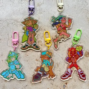Jojos Bizarre Adventure SBR Clear Acrylic Keychain - Unique Keychains for Personal Style, Cute Keychains for Bags and Keys, Durable, Lightweight and Perfect for Personal Style, Collecting and Gifting