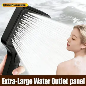New Multifunctional Handheld Shower, Explosion-Proof Pipe and Dual Groove Stand, Easy Installation No Tools Needed, High Pressure Abs Shower Head, Rain Shower Head, Pressure Boosted Shower