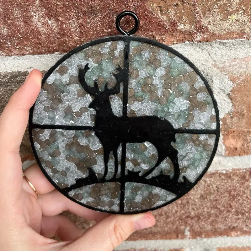 Camo deer scope car freshie