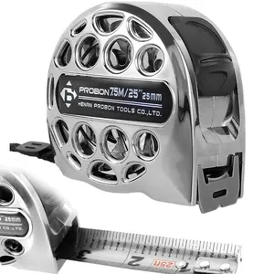 25 FT / 7.5 M Stainless Steel Retractable Tape Measure – Double-Sided Scale, Heavy-Duty for Construction, Woodworking & Household Use​ cinta para medir multifuncional metric Waterproof Tools  Father's Day Gifts measurement tool ruler