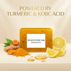 Lemon Turmeric Kojic Acid Soap - Brightening for Dark Spots, Organic Lemon Body Care, 3pc art soap split pea soap kids bath bombs with toys easter bath bombs rose bath milk black walnut bath rosemary bath bomb maggots bath bomb bath bombs kids bath bombs