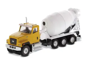 Caterpillar CAT CT681 Concrete Mixer Yellow & White (High Line Series) 1:87 HO Scale Model - Diecast Master 85512