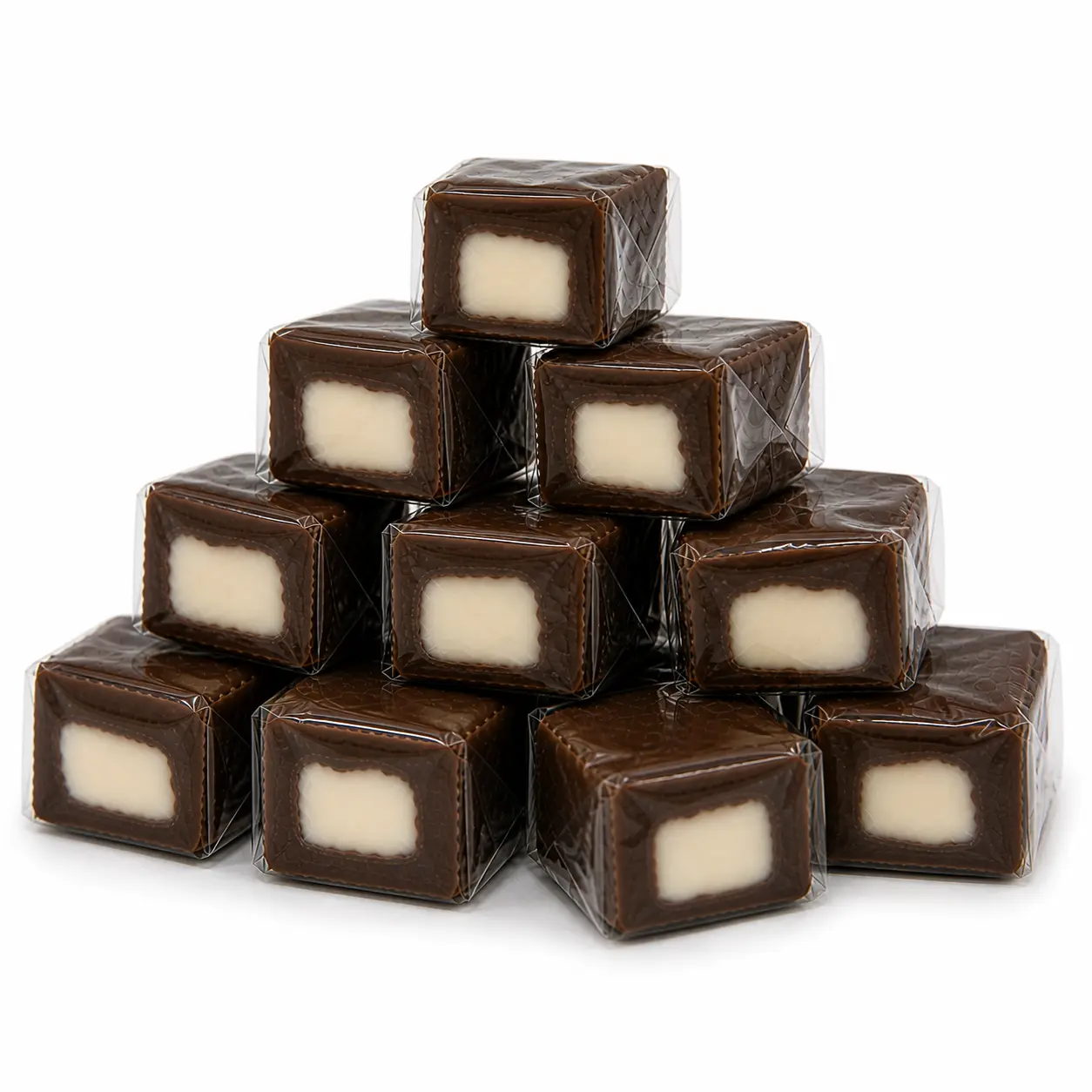 Milk Chocolate Coconut Caramel Squares – Individually Wrapped – Bulk Value Bag