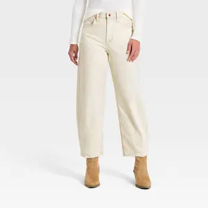 Women's High-Rise Striped Barrel Jeans - Universal Thread
