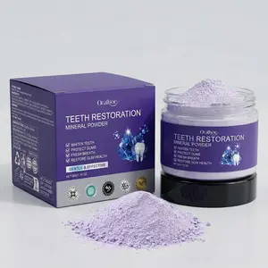 Hydroxyapatite Tooth Powder, Purple Teeth Restoration Mineral Powder, Peroxide-Free Whitening for Yellow Teeth, Support Gum Health & Fresh Breath Daily Use