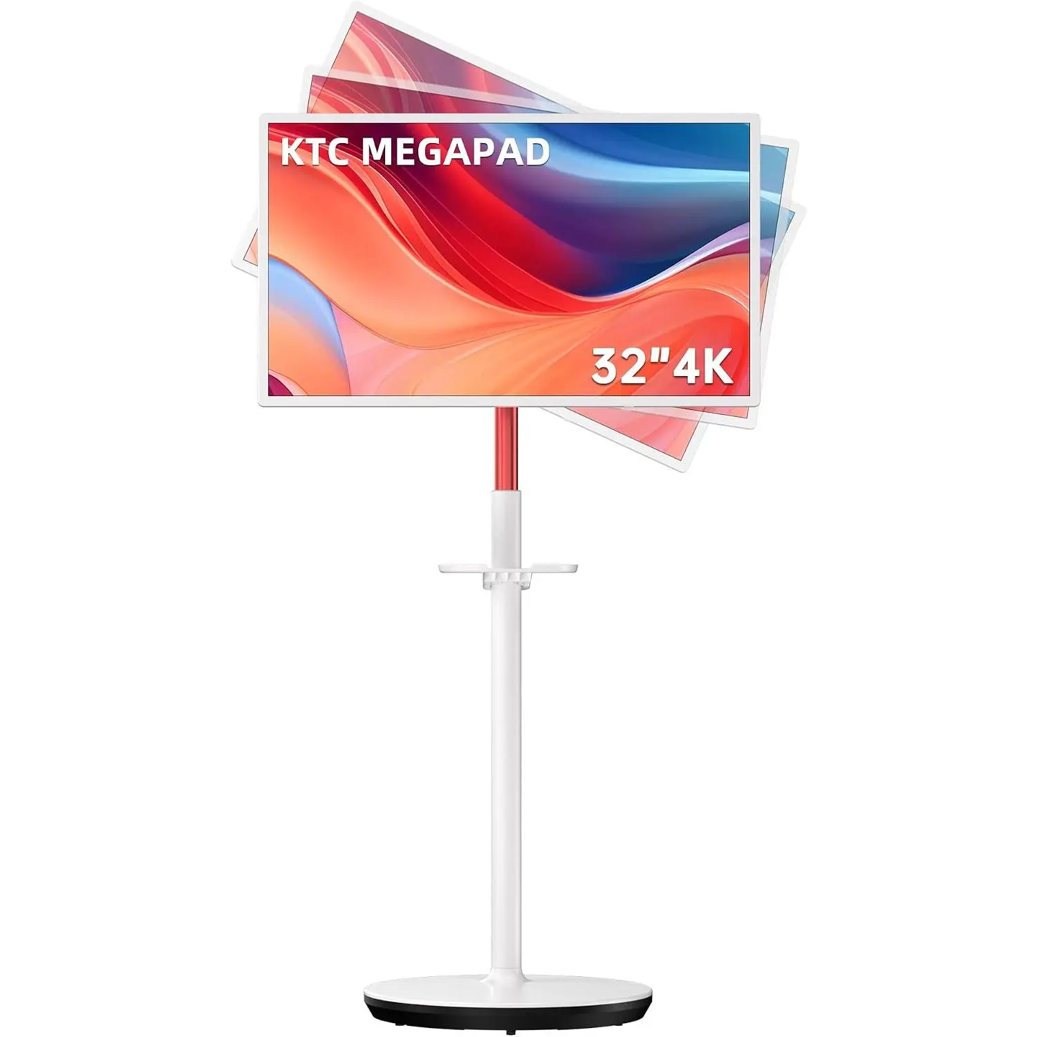 MEGAPAD 32" 4K UHD Smart Por, Touch Screen Portable Monitor, 8G RAM+128G Storage, 9500mAh Battery, Dual 6W Speakers, Full Swivel Rotation, Remote Control, Pro