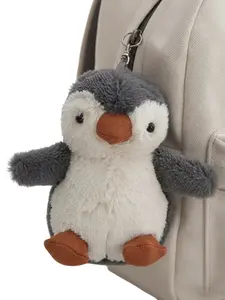 Adorable Plush Penguin Backpack Charm, Cute Stuffed Animal Keychain Pendant, Creative Women's Accessory, All Seasons, Charms For Bags