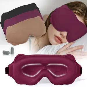 3D High-End Sleep Mask, Soft Lightweight Sleeping Eye Cover, Suitable for Men & Women, Ideal for Eyelash Extensions, Blackout Sleep Mask, Night Mask, Portable Eye Mask