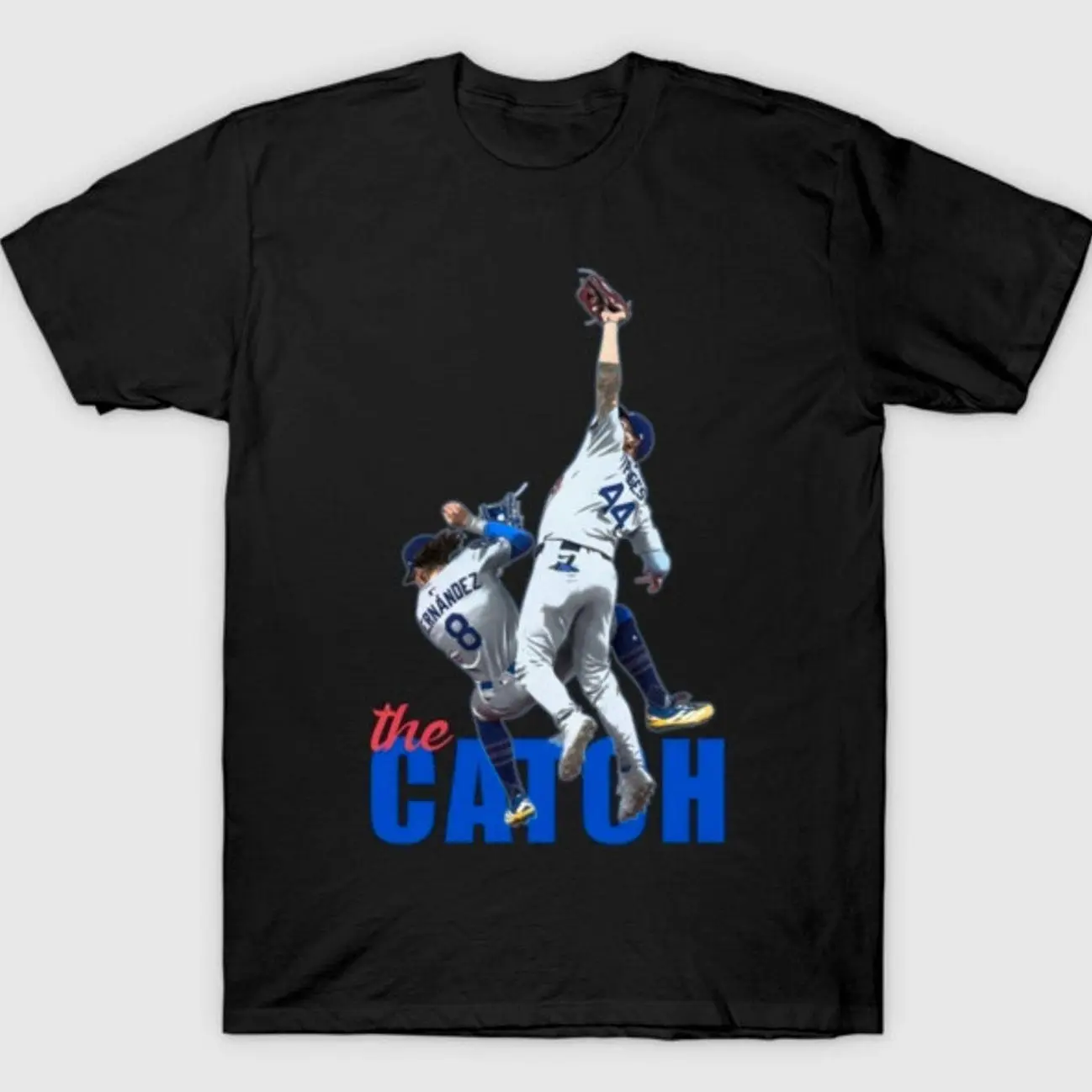 ⚾ ✨ Retro Los Angeles Baseball The Catch Graphic T-Shirt, Vintage Championship Fan Unisex Tee
