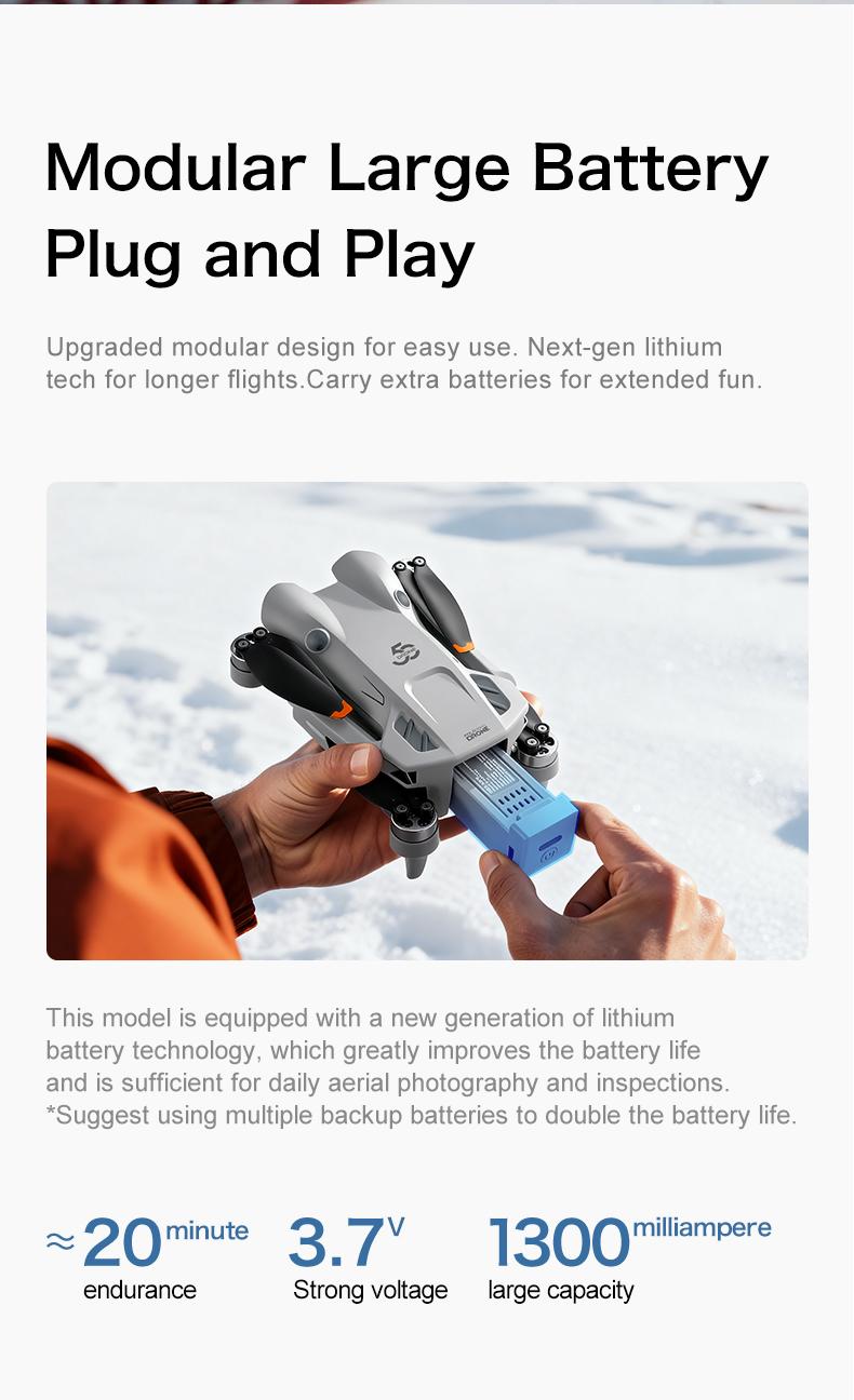 GT50 PRO Large Screen RC Drone with Brushless Motor, Foldable Design, 360° Flip, Multi-Directional Sensing, Smooth Flight Control, 3 Batteries Included, Camera Drone for Outdoor Fun, Beginners and Gift Choice GT50 PRO Large Screen RC Drone with Brushless Motor, Foldable Design, 360° Flip, Multi-Directional Sensing, Smooth Flight Control, 3 Batteries Included, Camera Drone for Outdoor Fun, Beginners and Gift Choice