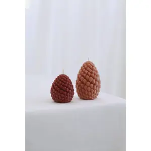 Beeswax Pine Cones Candle