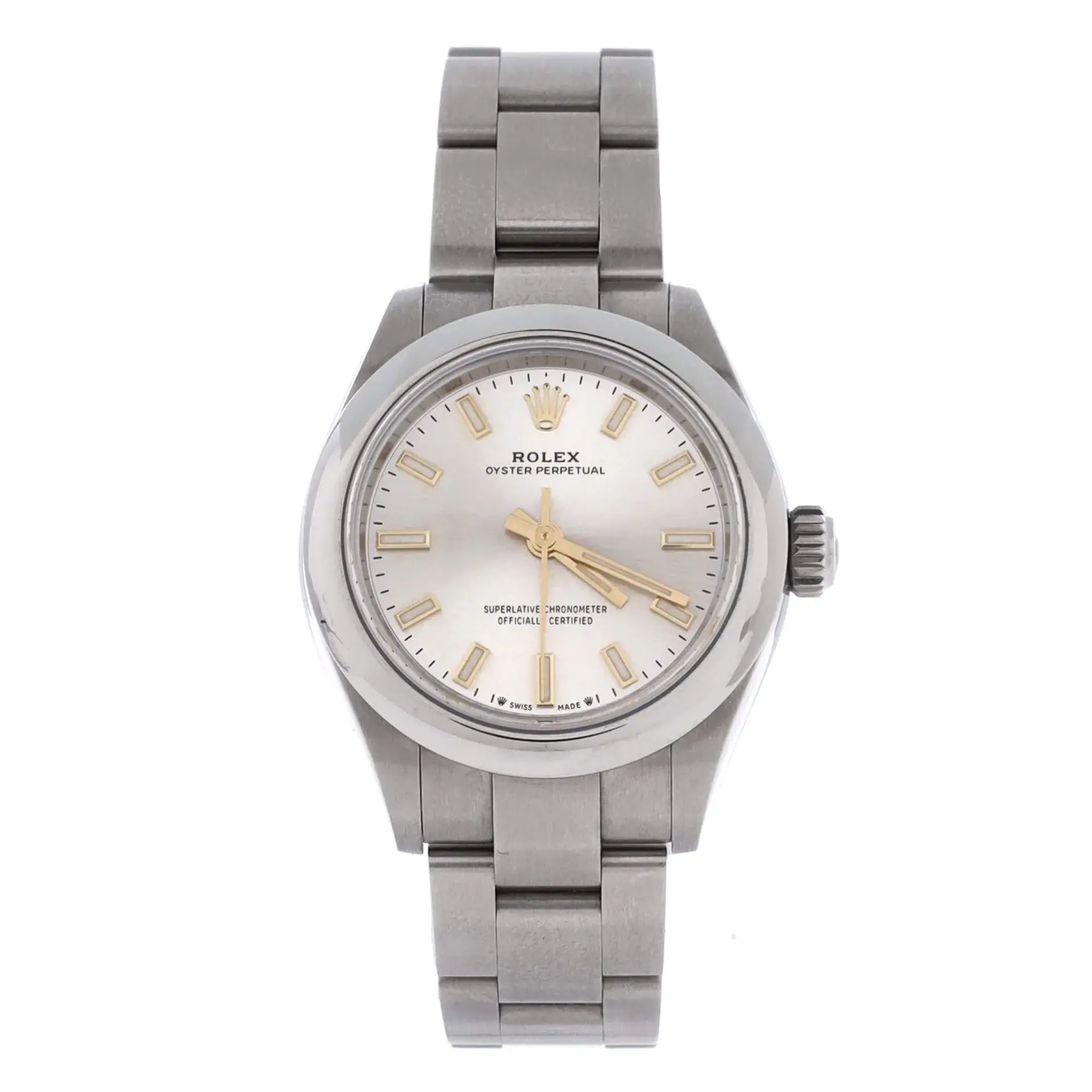 Pre-owned Rolex Oyster Perpetual Automatic Watch Stainless Steel 28 by Rebag