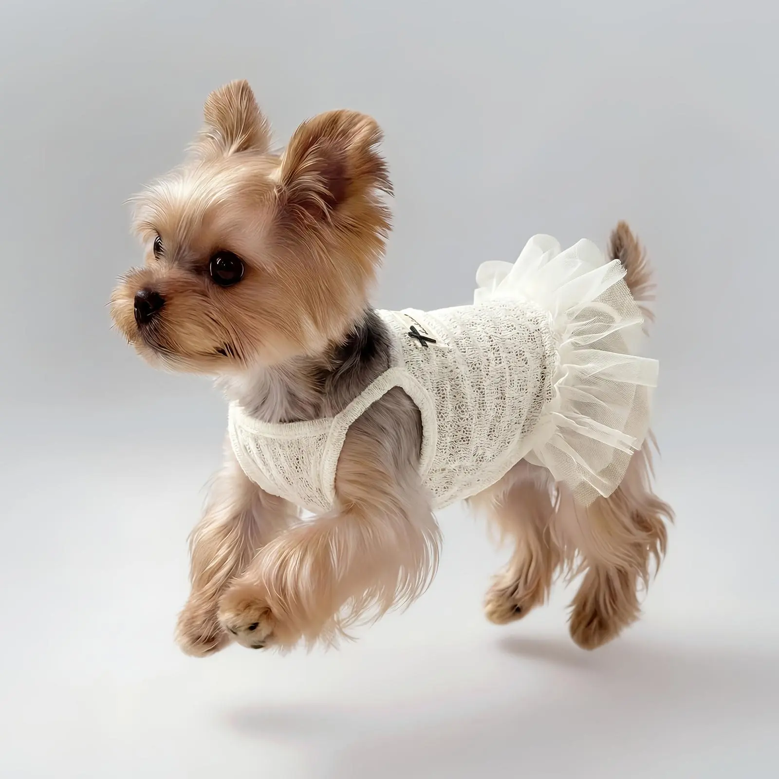 Cute Korean INS Style Princess Dress for Small Dogs Puppy Spring Summer Soft Breathable Dress for Bichon PomeranianKorean INS Princess Dog Dress Soft Lightweight Summer Spring Outfit for Bichon Puppy Small Dogs