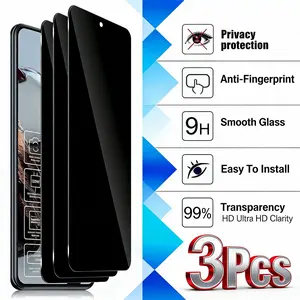3pcs Privacy Anti-Spy Protective Screen Protector Cover Film for Samsung Galaxy a Series Smartphone, Fingerprint Resistant, Shatterproof, Touch Sensitive, Easy Installation, Accessories