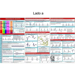 EKG Pocket Guide, ECG Rhythm Interpretation Includes 12 - Lead ECG/EKG Interpretation, Compact & Portable Reference Guide for Students to Easily Learn How to Read & Interpret ECG Strips