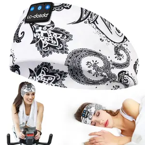 Reflective Bluetooth 5.4 Headband Headphones - Wireless Sleep Mask Headset with Electronic Earbuds, Stylish for Sports & Sleeping