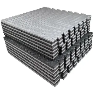 AIRHOP Upgraded High-Density EVA Foam Exercise Gym Mats, 12 Pcs 24"x24" Interlocking Puzzle Floor Tiles, 0.79" Extra Thick, 48 Sq Ft, Black&Gray, for Home Gym Use summerwins