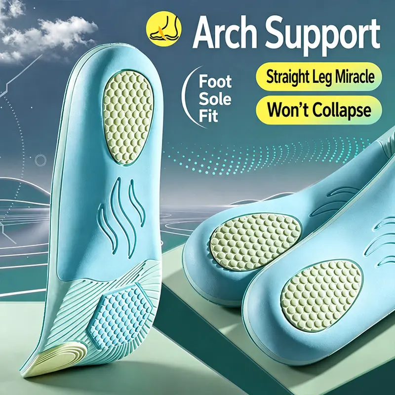 Men's and women's all-purpose sports shoes with arch support pads, which absorb sweat, are breathable and help correct flat feet, improve leg posture, and relieve fatigue caused by prolonged standing. height boosters