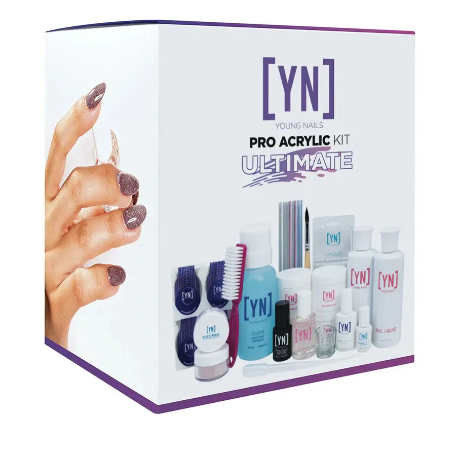 Young Nails Ultimate Pro Acrylic Kit - Professional Nail Art Beauty Tools for Manicure Care, Acrylics Nail