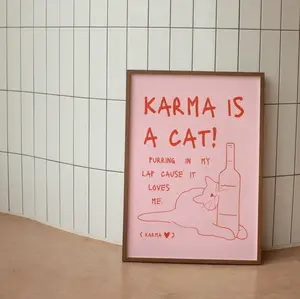 Taylor Karma Wall Print, Taylor Midnights Poster, Cat Wall Art, Lyrics Digital Download Prints, Large Printable Art, Downloadable Prints