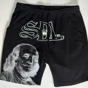 S-DL Gray Black Shorts, Streetwear Hip Hop Shorts, Trendy Outdoor Wear Daily Wear For Men, Designer Clothing, Gift for him for her, Birthday's gift
