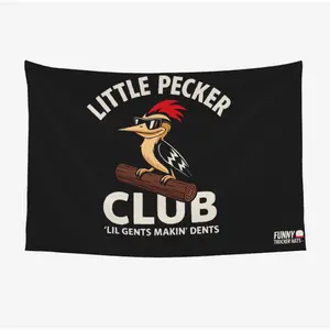 Little Pecker Club Funny Flag 3x5 wall decor banner gift husband Flag Ornaments large big Slogan Tapestry seasonal Decoration valentine's gift for bf