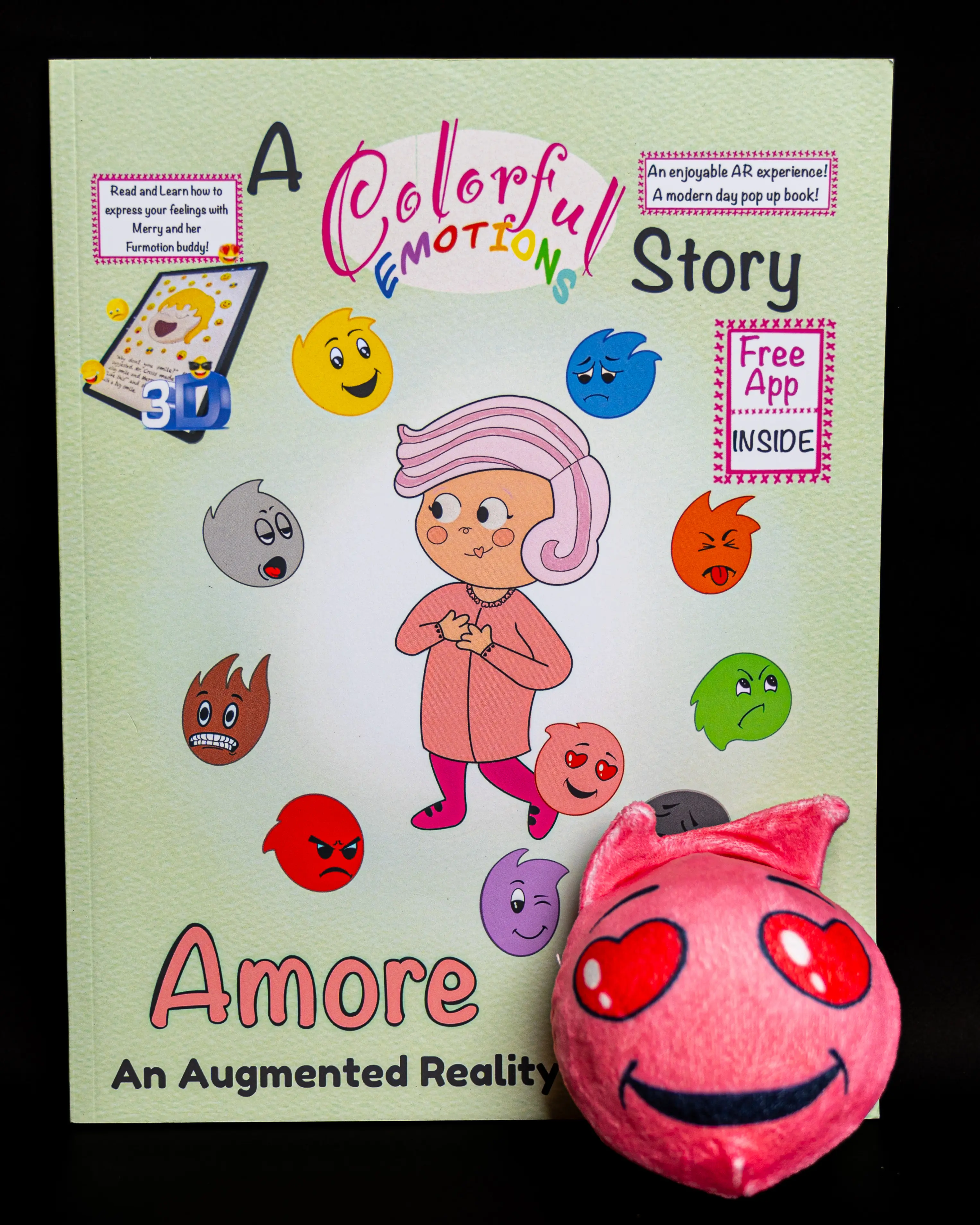 Augmented Reality book A Colorful Emotions Story Amore