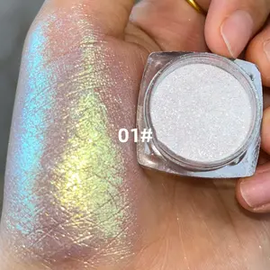 Chameleon Eyeshadow Powder, Iridescent Aurora Glitter for Festivals, Non-toxic Shimmer Makeup for Adults, Cosmetic, Iridescent Finish, Iridescence, Glitter Duochrome Eyeshadow, Glitter Eyeshadows