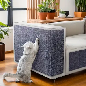 Cat Scratching Pad DIY Self-Adhesive Cat Scratch Board, 40x100cm Pet Furniture Protector, Durable Removable Wall and Sofa Guard