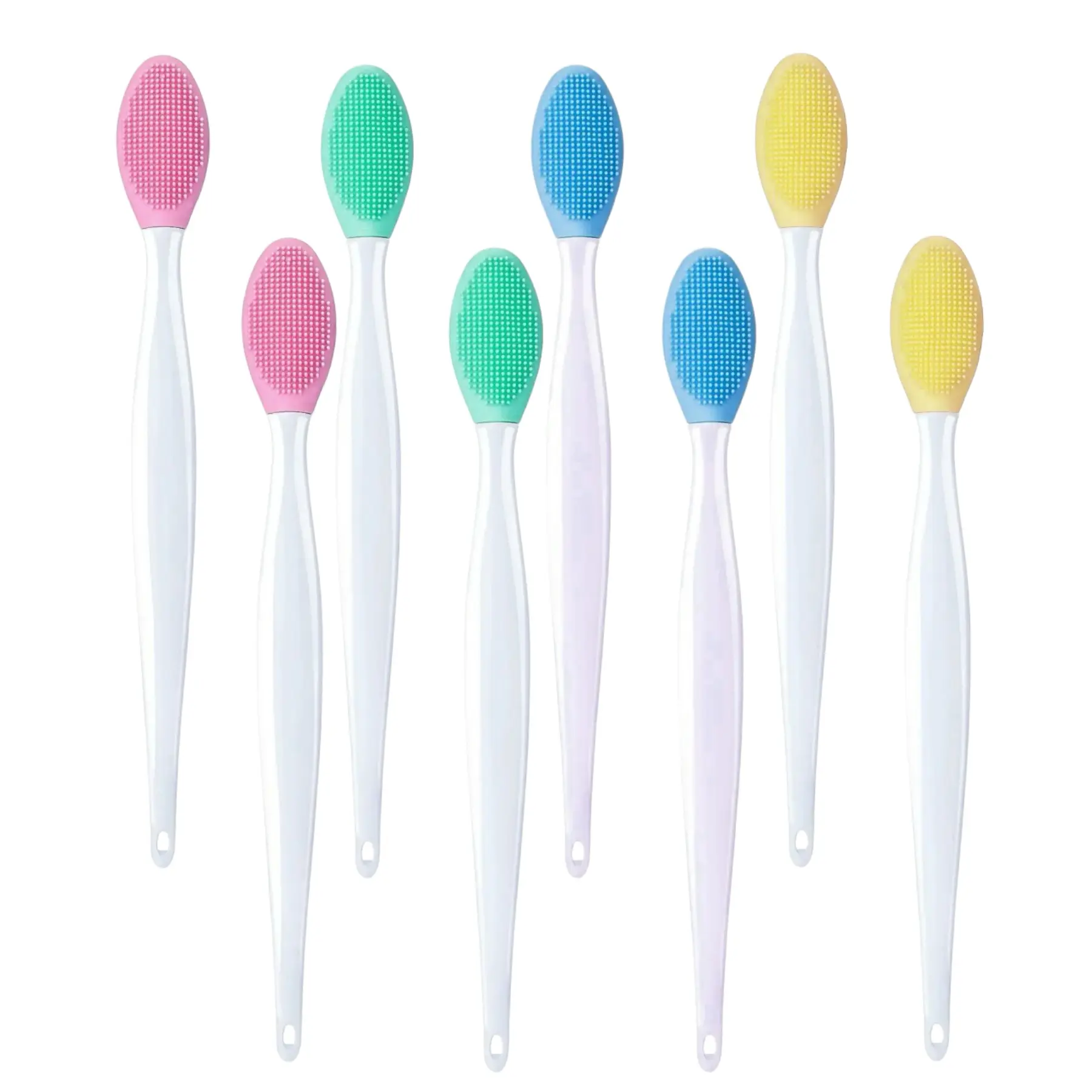 8 Counts Silicone Face Scrubber,Double-sided Facial Scrubber, Facial Skin Cleaning Brush, Facial Skin Massage Brush, Skincare Tools for DailyUse, Skincare Tools, Pore Removal, GentleCleansing