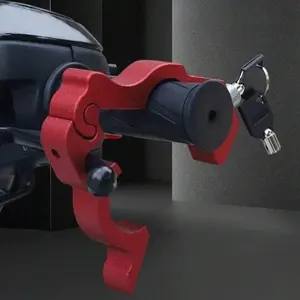 Motorcycle Throttle Lock, Durable & Portable Anti-theft Security Lock for Electric Bikes, Motorcycles & Bicycles, Quick-release Handlebar Brake Lock