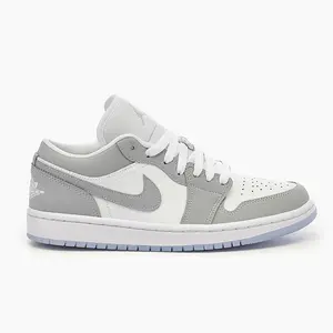 Nike Air Jordan 1 Low Wolf Grey Aluminum DC0774-105 Women's Shoe New