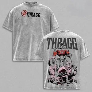 Thragg Invincible Graphic tee Vintage Washed Shirt, TV show Top Trending Comic Sweatshirt trendy, Movie Hero, Anime Hoodie 13S