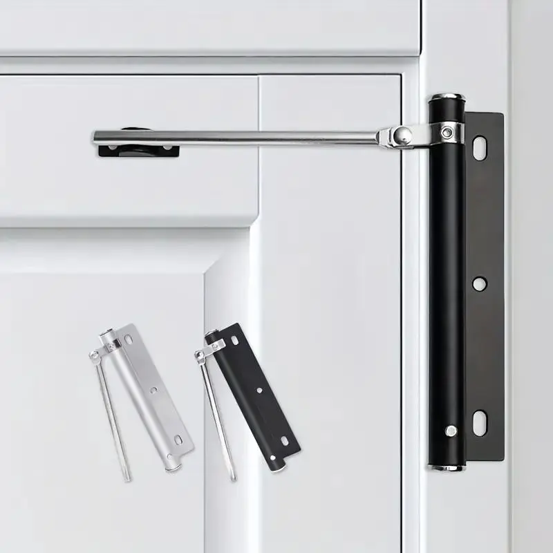 Stainless Steel Adjustable Quiet Automatic Door Closer, Rust-Proof Foldable Design for Home and Office Use, Durable Door Hardware for Easy Installation, Door Closers for Home