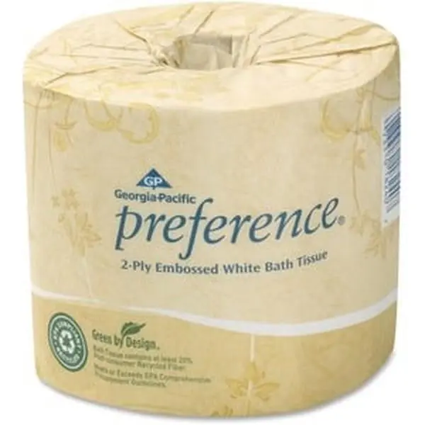 Eco-Friendly Recycled Fiber 2-Ply Iris Embossed Toilet Paper, Absorbent Durable Flushable Sheet for Bathroom, Hygienic Storage Toilet Paper & Wipes, Bath Tissue, Restrooms