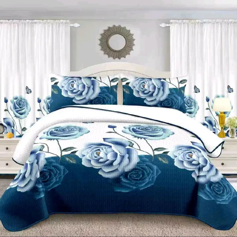 7-Piece Comforter Set with Curtains & Decorative Pillows – Complete Bedroom Set