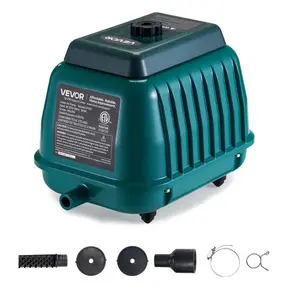 【DealsForYouDays】VEVOR Linear Air Pump,  2219.04 GPH Air Flow, Septic Aerator Pump, Aeration System for 11 ft Deep Ponds, Fit for Septic Tanks, Aquariums, Waste Treatment, Seafood Restaurants, Fish Farms, Hydroponics