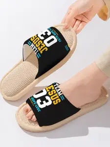 Team Jesus 03 Faith-Inspired Sports Slippers, Breathable Non-Slip Comfortable Indoor Slides, Summer Home Footwear for Men and Women