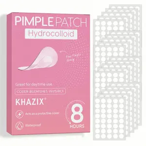 400pcs, Hydrocolloid Pimple Patches, Pink, Waterproof, Comfortable and Breathable, for Acne Prone and Skin Multi-Pack
