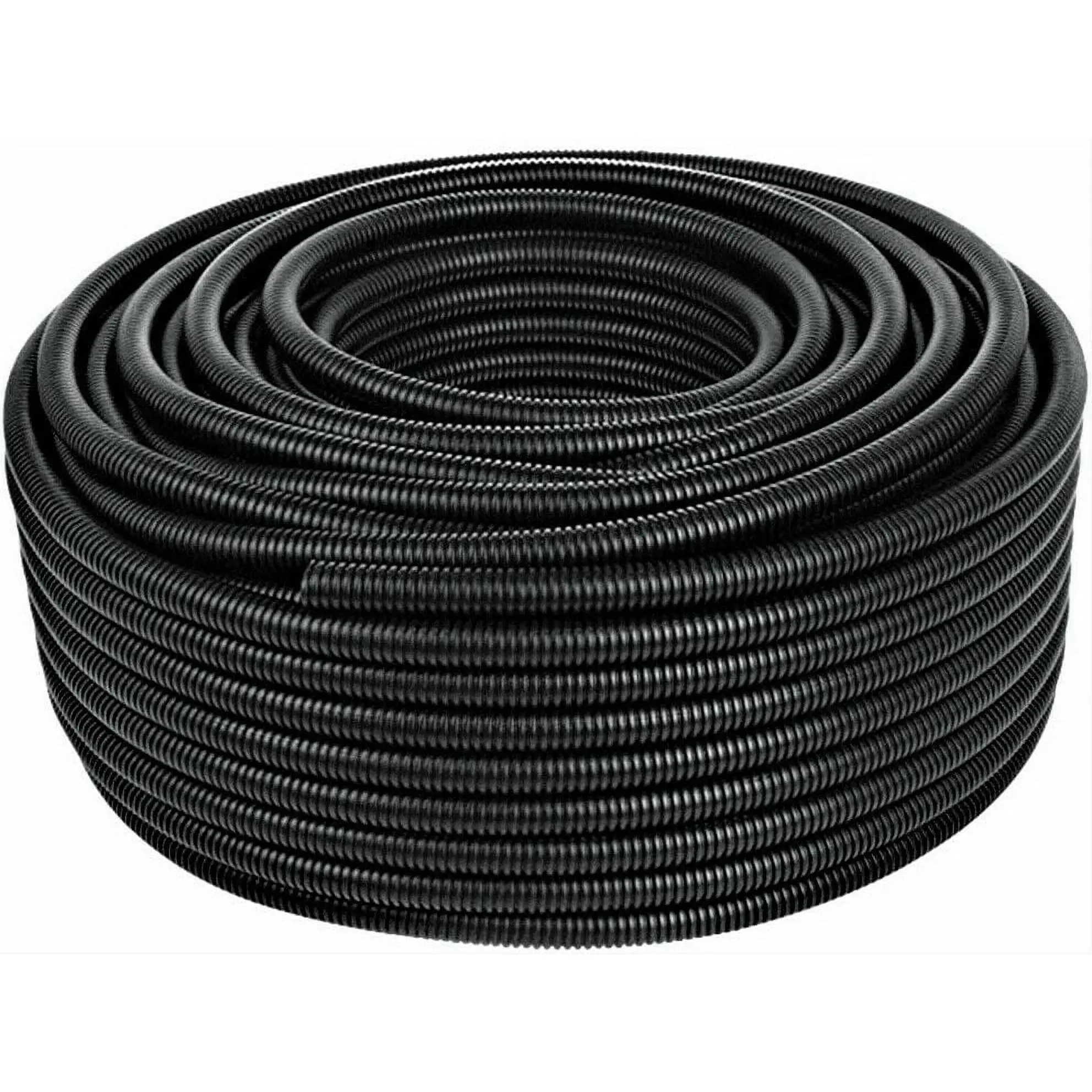 25 Ft. 3/8" Split Wire Loom Conduit Polyethylene Tubing Black Color Sleeve Tube