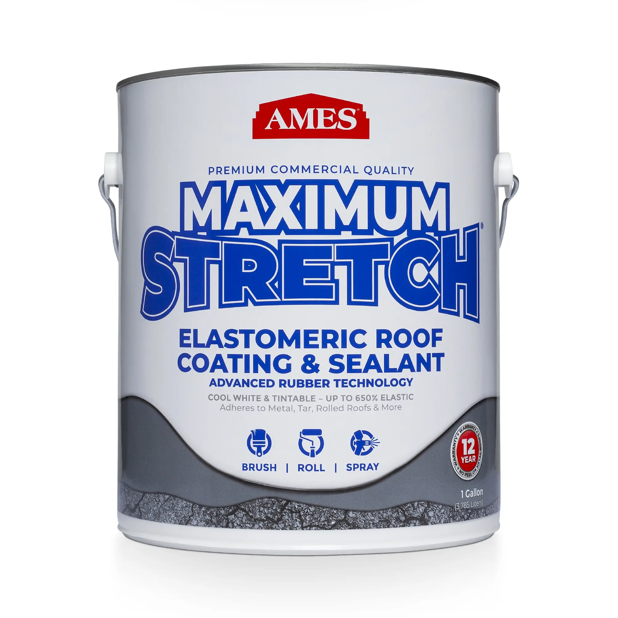 1 Gallon - Maximum-Stretch Elastomeric Roof Coating & Sealant