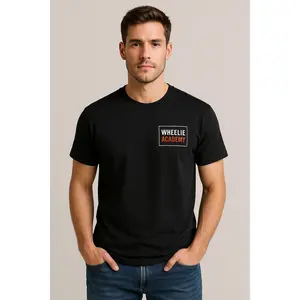 Wheelie Academy T-Shirt – Motorcycle Stunt, Wheelie Event Shirt, Machines for Sale