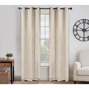 Superior Textured Blackout Curtain Set of 2 Panels, 42X84 Superior Textured Blackout Curtain Set of 2 Panels, 42X84