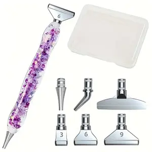 Diamond Painting Resin Cartoon Drill Pen DIY Metal Tip Tool Set, DIY Glow-In-The-Dark Resin Drill Pen Kit Accessories, Diamond Painting Kits, Diamond Art Tools, Crafts
